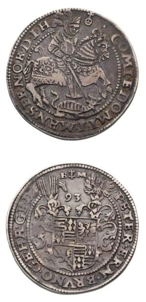 MANSFELD HOYER VI, GEBHARD VII, ALBERT VII, PHILIPPE II (1531-1540) Thaler. n.d....