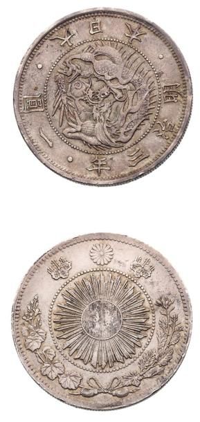 JAPON 1 Yen. An 3. 1870. Type 1. Y. 5.1. Superbe.