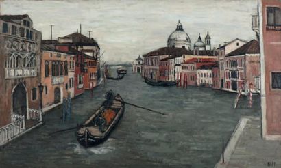 Venise, le Grand Canal, 1959 Huile sur toile,...