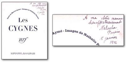 Nathalie Parain (1897-1958) Aymé (Marcel). Les Cygnes. [Paris], librairie Gallimard...