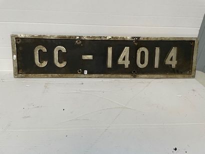 null Deux plaques en fonte frontale CC 14014 et latérale 14014.