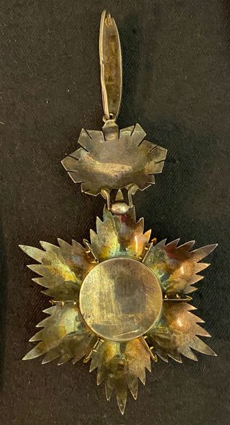 null Perse / Iran - Ordre du Lion et du Soleil, fondé en 1808, bijou de commandeur...