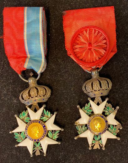 null France - Ordre de la Légion d'honneur, Second Empire, lot de deux étoiles de...