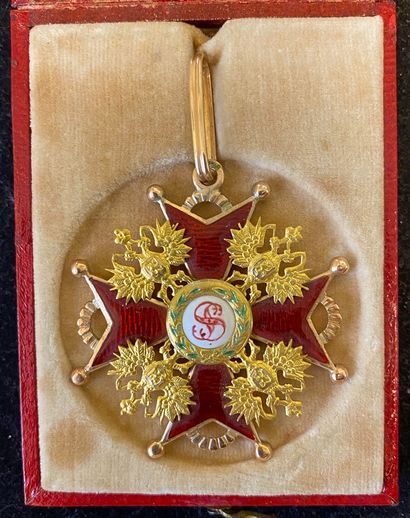 null Russie - Ordre de Saint-Stanislas, bijou de 2e classe (commandeur) en or et...