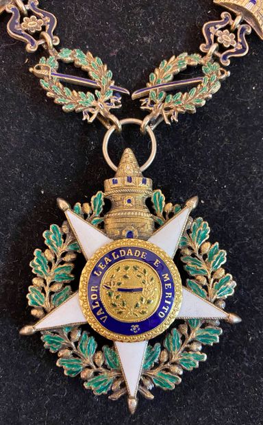null Portugal - Ordre de la Tour et de l'Épée, fondé en 1808, ensemble de grand-croix...