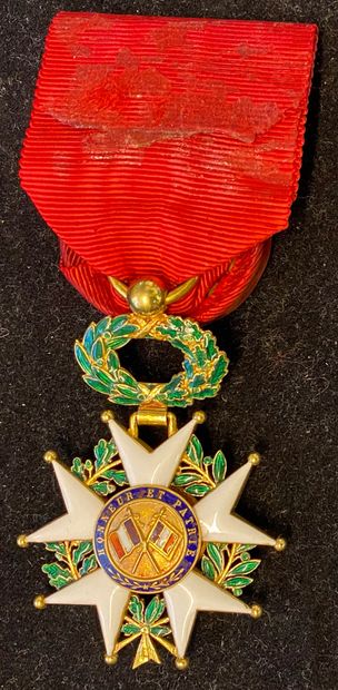 null France - Order of the Legion of Honor, IIIrd Republic, gold and enamel officer's...