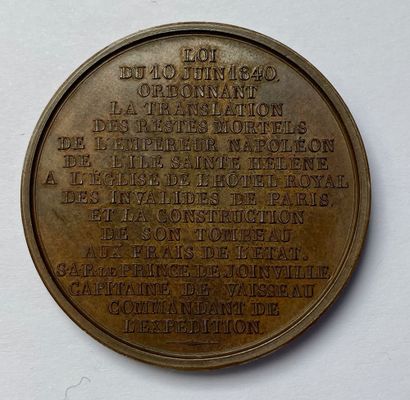 null Return of the Ashes, official commemorative medal by Barre with the profile...