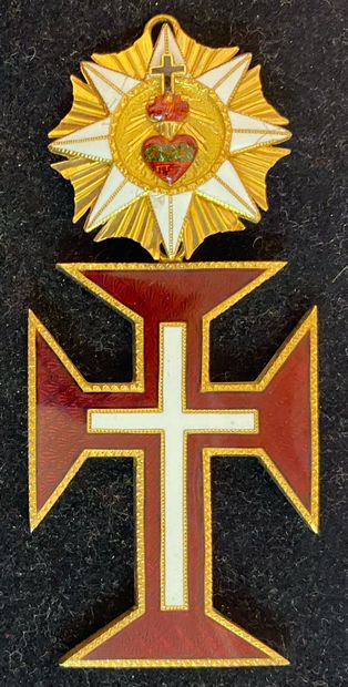 null Portugal - Ordre du Christ, bijou de commandeur du type monarchique, avant 1910,...