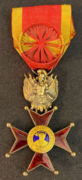 null États romains - Ordre de Saint Grégoire le Grand, croix de chevalier à titre...