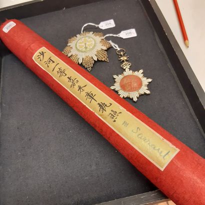 null Chine - Ordre du Grain d'or, fondé en 1912, ensemble de 1re classe (grand-croix),...