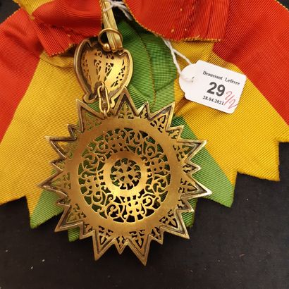 null Éthiopie - Ordre de l'Étoile d'Éthiopie, fondé en 1879 par Ménélik II roi de...