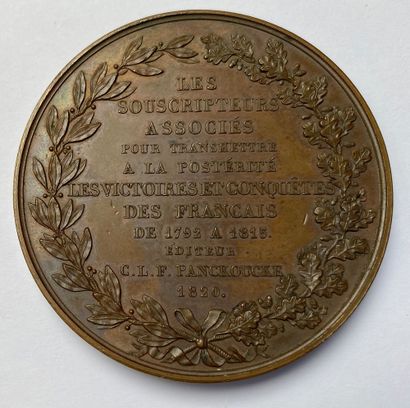 null Subscription medal for the work "Victories and conquests of the French, 1792-1815",...