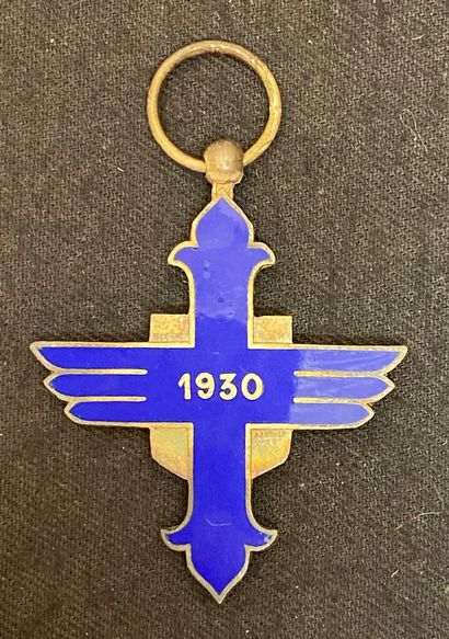 null Roumanie - Ordre du Mérite aéronautique, fondé en 1930, croix de chevalier à...