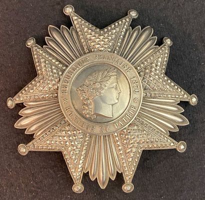 null France - Order of the Legion of Honor, Third Republic, silver grand officer's...