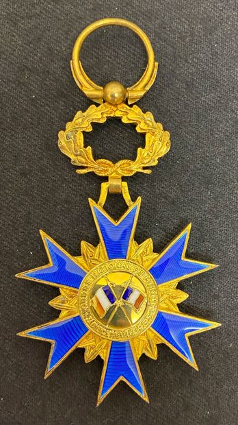 null Ordre national du Mérite, étoile d'officier, modèle de luxe en vermeil émaillé,...