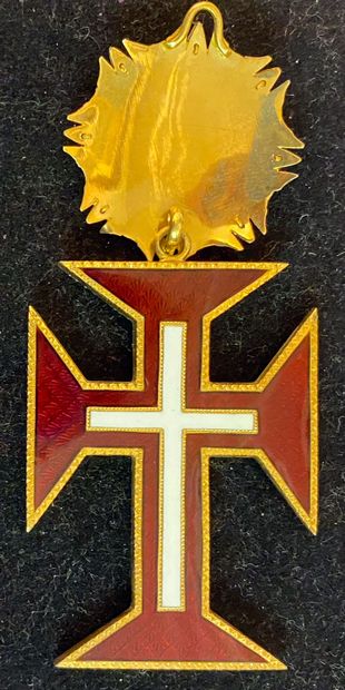 null Portugal - Ordre du Christ, bijou de commandeur du type monarchique, avant 1910,...