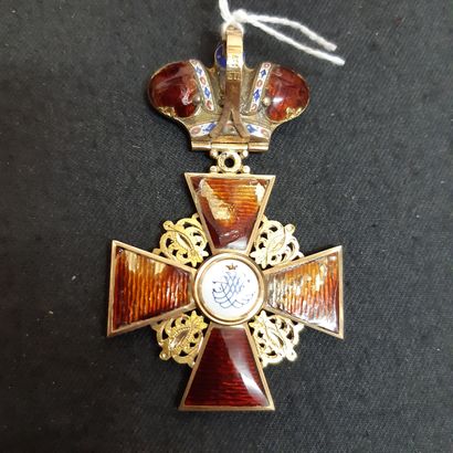 null Russie - Ordre de Sainte-Anne, fondé en 1735, modifié en 1797, croix de 2e classe...