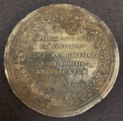 null United Kingdom - Rumford Medal of the first type of the Royal Society of London...