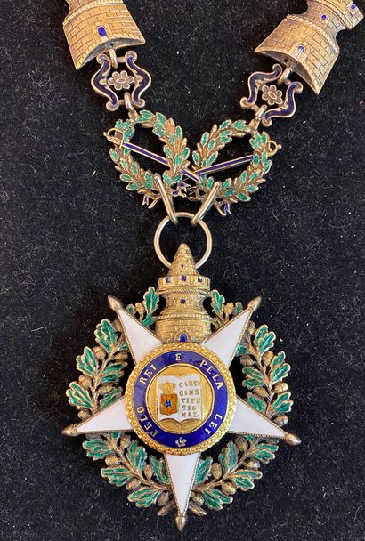 null Portugal - Order of the Tower and Sword, founded in 1808, set of grand crosses...