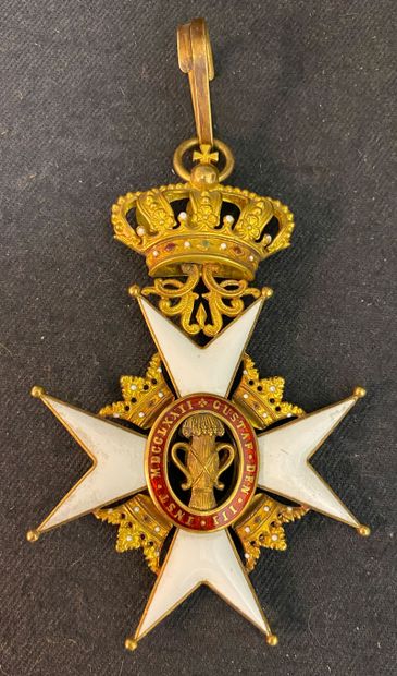 null Suède - Ordre de Vasa, fondé en 1772, bijou de commandeur du 2e type (après...