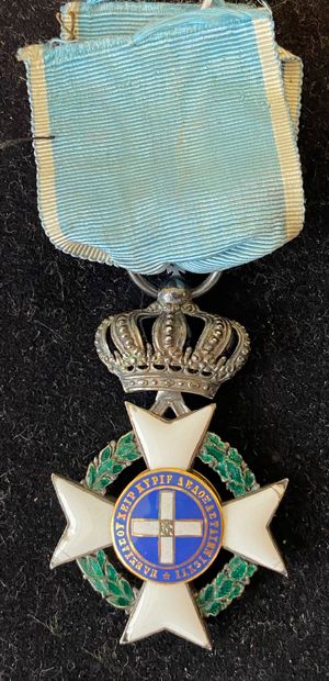 null Grèce - Ordre du Sauveur, fondé en 1833, croix de chevalier du 1er type, avant...