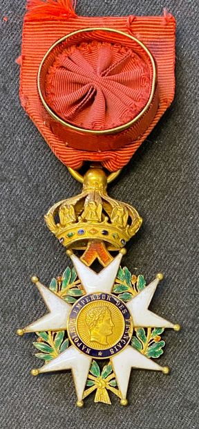 null Ordre de la Légion d'honneur - Second Empire, étoile d'officier en or et émail...