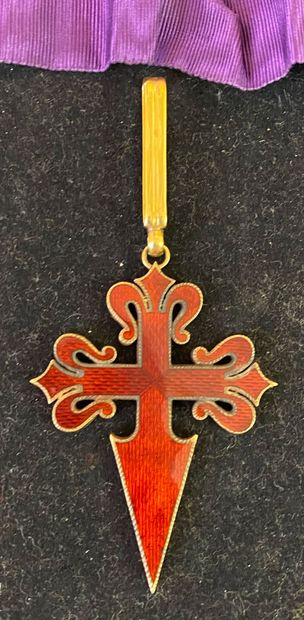 null Portugal - Ordre de Saint-Jacques de l'Épée, fondé vers 1170, bijou de chevalier...