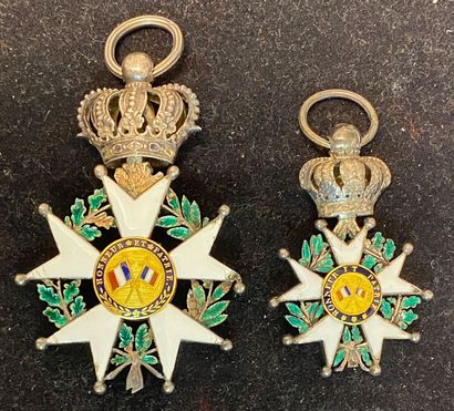 null France - Ordre de la Légion d'honneur - Monarchie de Juillet, lot de deux étoiles...