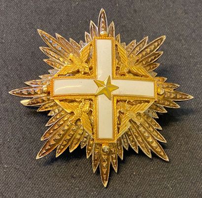null Italie - Ordre du Mérite de la République, fondé en 1951, plaque de grand officier...