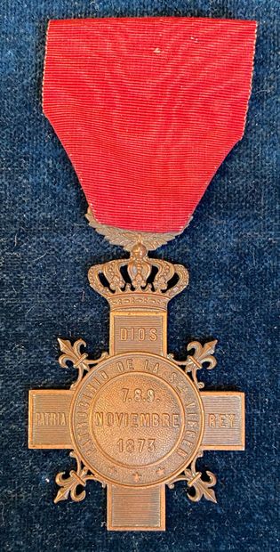 null Spain - Carlism, medal of the battle of Montejurra, November 7, 8 and 9, 1873,...