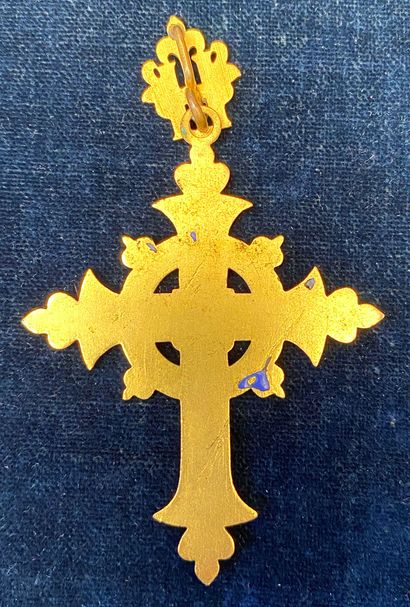 null Cross of the supporters of the Count of Chambord, mourning model, identical...