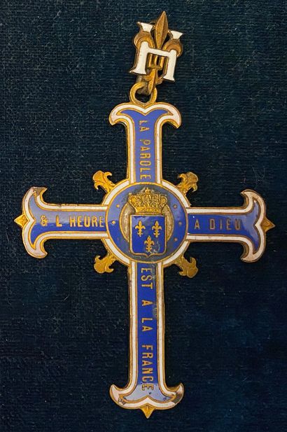 null Cross of the partisans of the count of Chambord, variant of the preceding type...