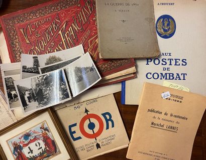 null Lot de livres et divers : «La guerre de 1870 à Sceaux», bicentenaires du Maréchal...
