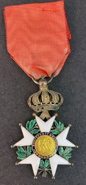 null Ordre de la Légion d'honneur -Second Empire, étoile de chevalier en argent et...