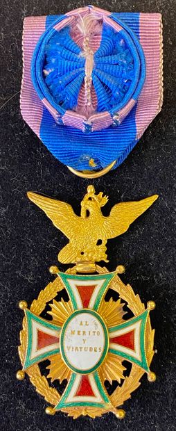 null Mexique - Ordre de Notre-Dame de Guadalupe, croix d'officier du modèle 1865,...