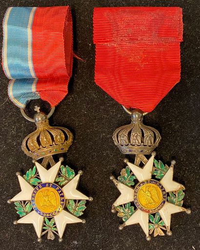 null France - Ordre de la Légion d'honneur, Second Empire, lot de deux étoiles de...
