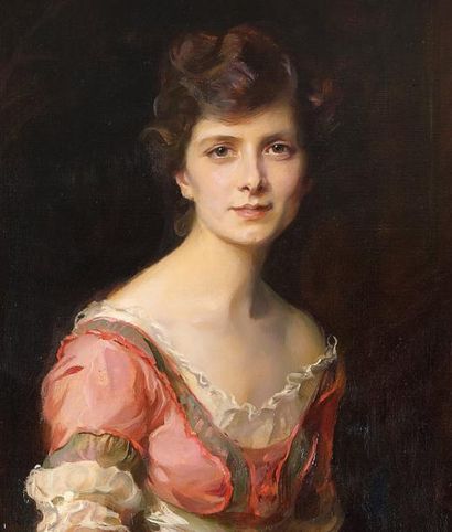 Philip Alexius de LASZLO (1869-1937) Portrait de Sophica Jurdens-Roïdi, Comtesse...