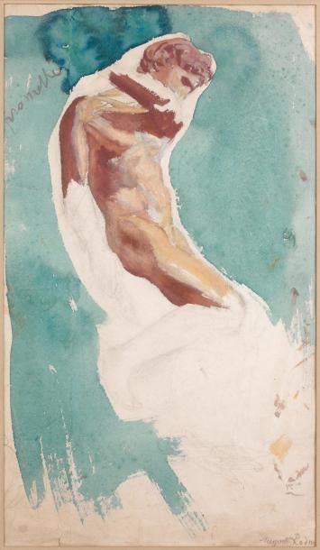 Auguste RODIN (1840-1917) Prométhée, vers 1875-1876 Fusain, aquarelle et gouache,...