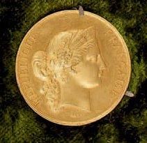 null Médaille du ministère de l'Agriculture et du Commerce, à l'effigie de Cérès...