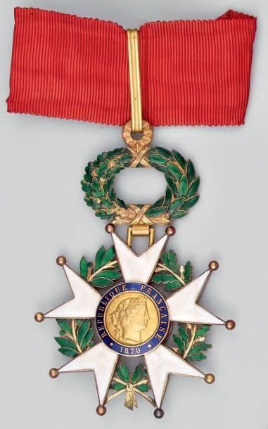 France Ordre de la Légion d'honneur, étoile de commandeur en or et émail (petits...