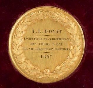 null Grande médaille d'or "de 600 fr." des Annales des Ponts et Chaussées, attribution...