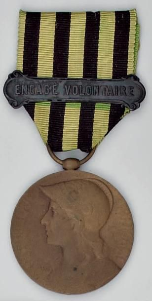 France Médaille commémorative de la guerre de 1870-1871, par Georges Lemaire, gros...