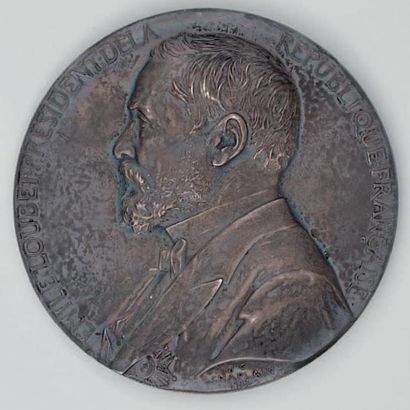 France Médaille commémorative de l'élection d'Émile Loubet le 18 février 1899, par...