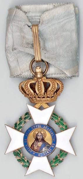 Grèce Ordre du Sauveur, fondé en 1833, croix de commandeur du deuxième modèle, en...