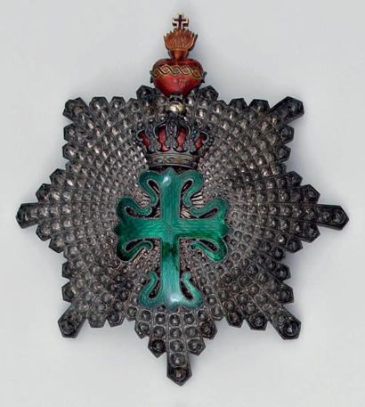 Portugal Ordre Militaire de Saint- Benoit d'Aviz, fondé en 1176, plaque de commandeur,...