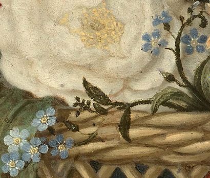 Ambrosius BOSSCHAERT l'ancien (Anvers 1573 - La Haye 1621) Basket of flowers
Oil...