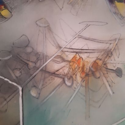 ROBERTO MATTA (1911-2002) Untitled, 1957
Oil on canvas, signed and dated on the back.
114...