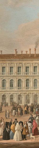 Lucas CARLEVARIJS (Udine 1663 - Venise 1730) Vue de la place Saint-Marc et de la...