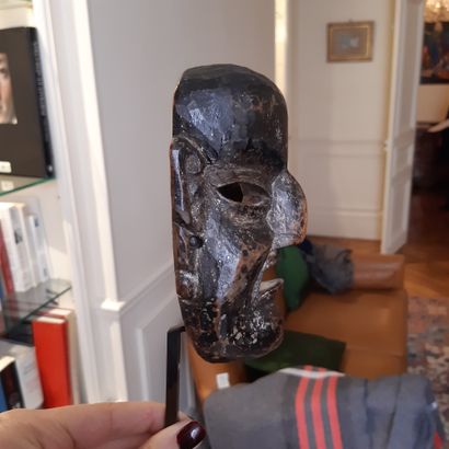 null Arunachal Pradesh (?) mask, Nepal.
Wood with a dark brown and black patina.
Height...