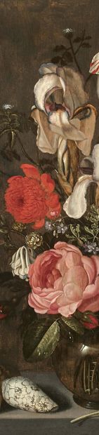 Ambrosius BOOSCHAERT le jeune (Arnemuiden 1609 - Utrecht 1645) Bouquet de tulipes,...